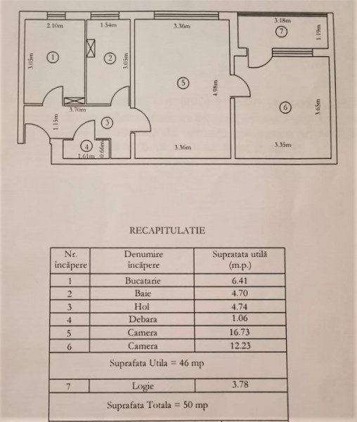 Podu Ros- Bulevardul Socola- ap 2camere, ETAJUL 2, bloc fara risc seismic 