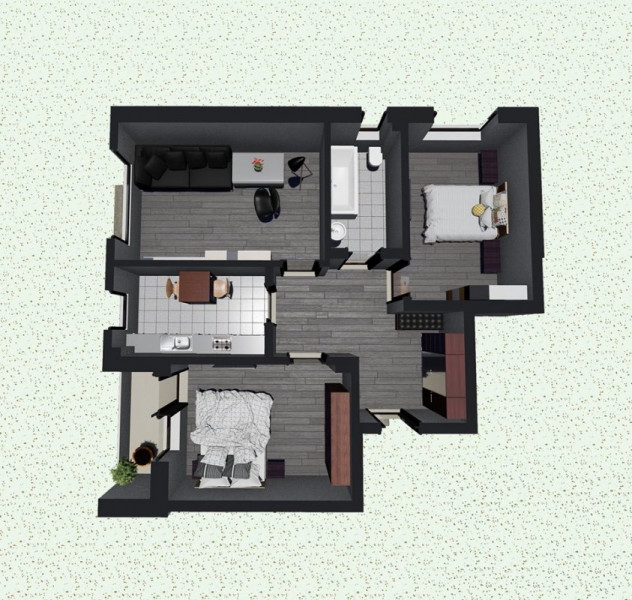 Apartament 3 camere, 67MP, decomandat, bloc nou cu lift