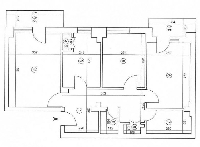 Apartament 3 camere decomandat Pacurari-Petru Poni 2 bai-2balcoane