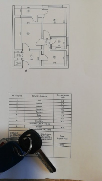 Podu Ros -sensul giratoriu- apartament 2 camere decomandat 