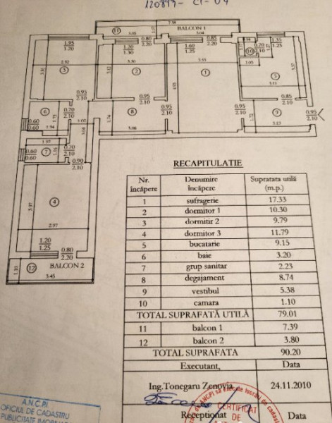 Apartament 4 camere - Tatarasi - Ateneu