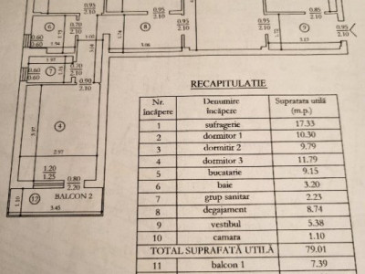 Apartament 4 camere - Tatarasi - Ateneu