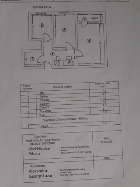 Apartament 2 camere, zona MCB