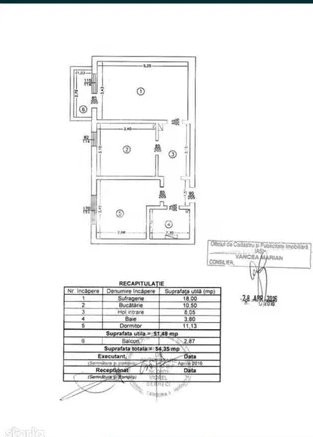 Apartament 2 camere decomandat, etajul 2, zona Dacia