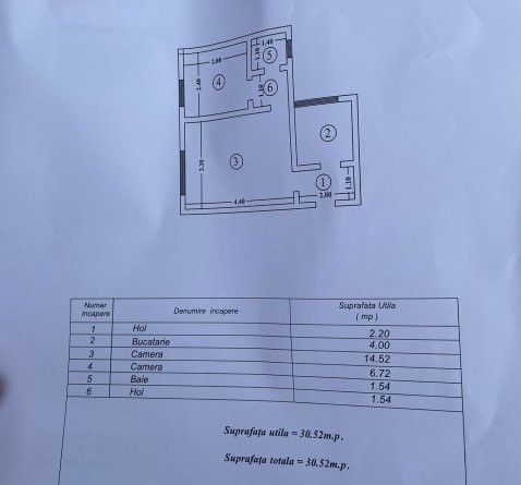 Dispecer Tatarasi-2 camere-etaj intermediar-bloc fara risc