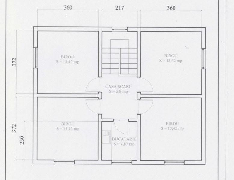Spatiu birou 123mp, 6 incapari zona Garii - Elytis