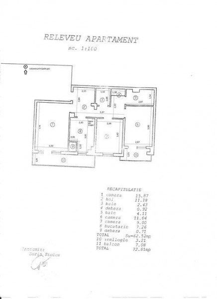 Apartament 3 camere decomandat, zona Pacurari Iași