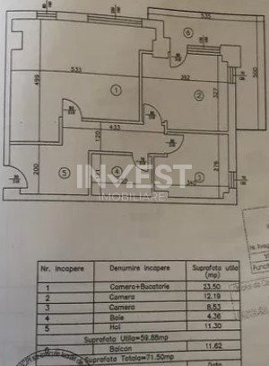 MUTARE IMEDIATA! 3 CAMERE DECOMANDAT 72MP POPAS PACURARI