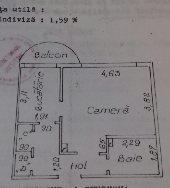 Apartament 1 camera, zona Pacurari, Iasi