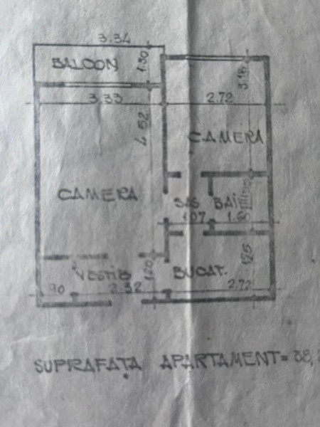 Apartament 2 camere decomandat circular - etajul 1 - Podul de Piatră 