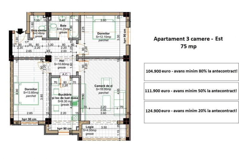 COMISION 0% ! 2 CAMERE BLOC NOU 