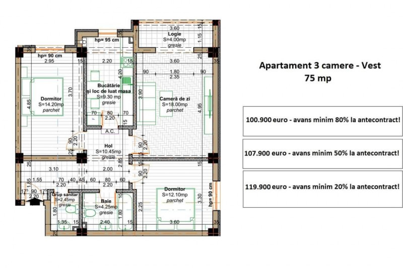 COMISION 0% ! 2 CAMERE BLOC NOU 