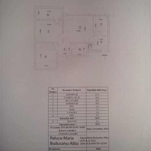 Apartament 3 camere - bloc fără risc - Palas Campus 