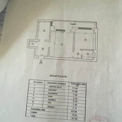 Apartament 2 camere-Tatarasi-Dispecer-Flux-etaj intermediar