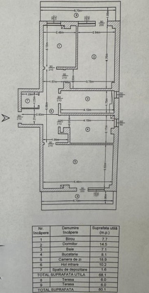 MUTARE IMEDIATA! 3 CAMERE DECOMANDAT 80MP POPAS PACURARI