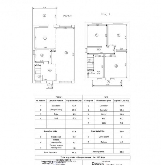 Case cvadruplex, P+1E+Pod, 4 camere —Platoul Beldiman, Valea Lupului/Rediu, Iași