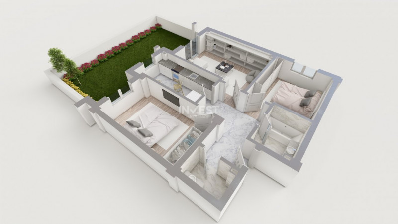 COMISION 0% ! 3 CAMERE CU GRADINA 61MP POPAS PACURARI, IASI