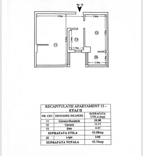 Apartament 2 camere -etaj 2 - BLOC NOU - Baza 3