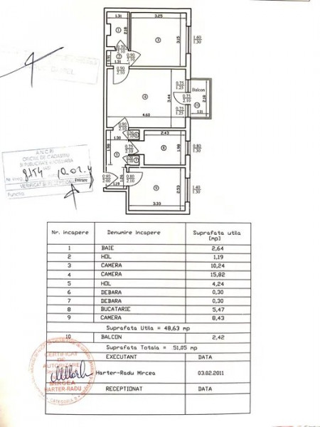 Alexandru cel Bun- Ap 3 camere, etaj 2- 81.000 euro 