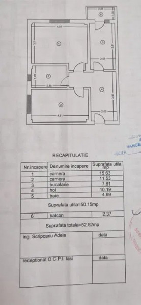 APARTAMENT CU 2 CAMERE DECOMANDAT VISANI , LOC DE PARCARE INCLUS