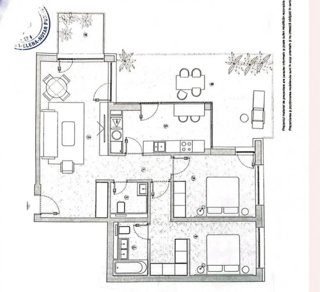 APARTAMENT 3 CAMERE, 2 BĂI - 107,91m² + LOC DE PARCARE - SILK DISTRICT