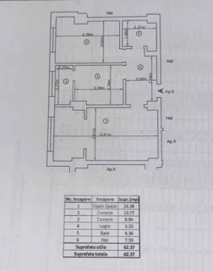 INTABULAT! 3 CAMERE BLOC NOU ROND PACURARI