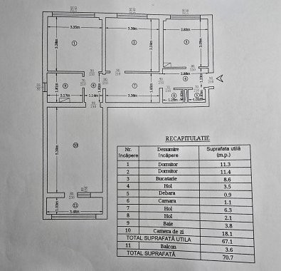 Ap 3 camere decomandat-Tatarasi-etaj intermediar-fara risc