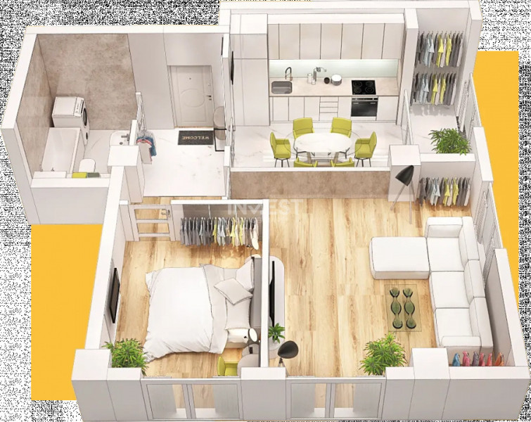 TVA 21% INCLUS *Apartament 2 camere PREMIUM* - 51,35 mpu