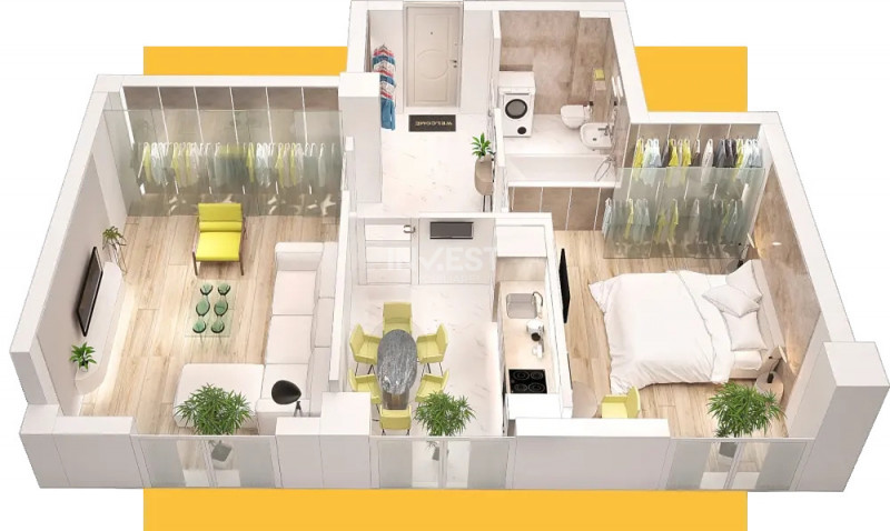 TVA 21% INCLUS *Apartament 2 camere PREMIUM* - 55,8 mp