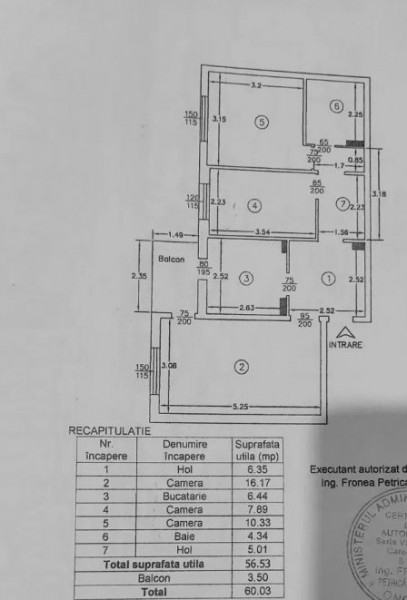 Apartament 3 camere, decomandat, zona  Pacurari - Toma Cozma, Iasi