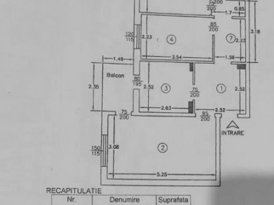 Apartament 3 camere, decomandat, zona  Pacurari - Toma Cozma, Iasi
