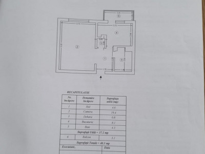 Apartament 1 camera, zona Moara de Foc, Iasi