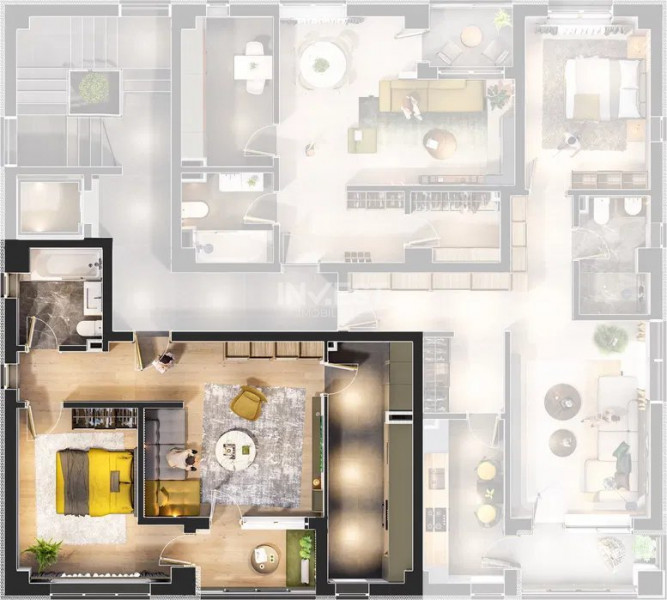 APARTAMENT CU 2 CAMERE , DECOMANDAT 56MP , LIDL GALATA