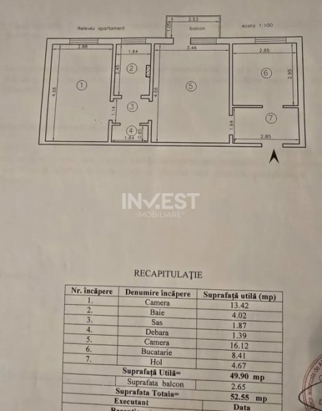 Apartament 2 camere-Tatarasi-Flux-bloc fara risc