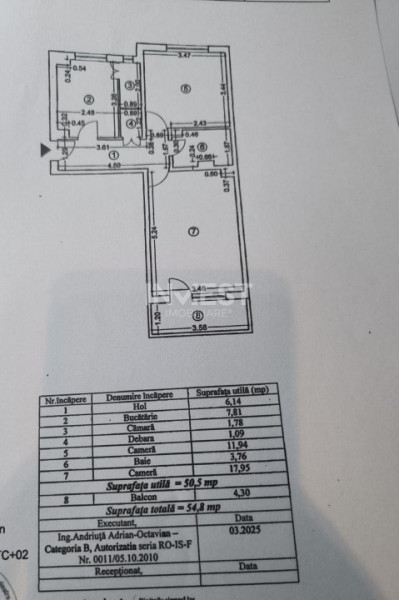 Apartament 2 camere, zona Gara - Fostul Billa, Iasi