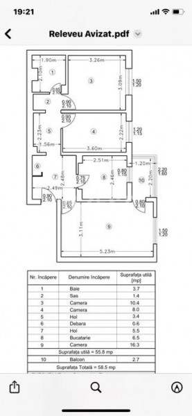 Dacia- Apartament 3 camere decomandat- Liber 