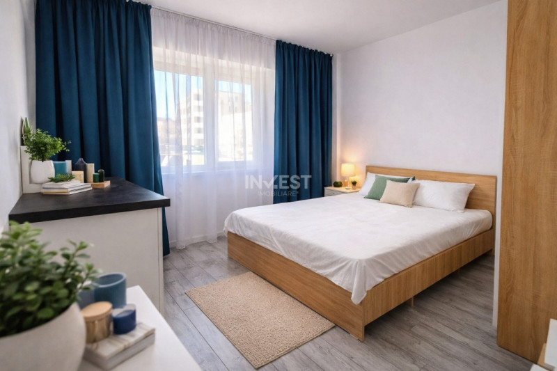 Apartament modern cu 3 camere, 71 mp, bloc din 2023, mobilat, parcare inclusă