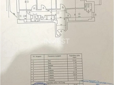 CENTRU -PALAS MALL apartament 3 cam etajul 1 