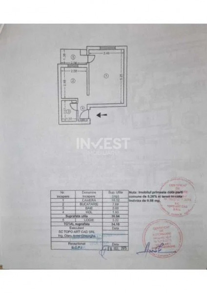 Apartament 1 camera, decomandat, zona Canta - Profi, Iasi