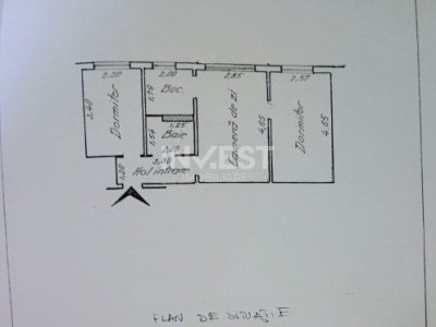 Apartament 3 camere-Tatarasi-etaj 1-bloc fara risc