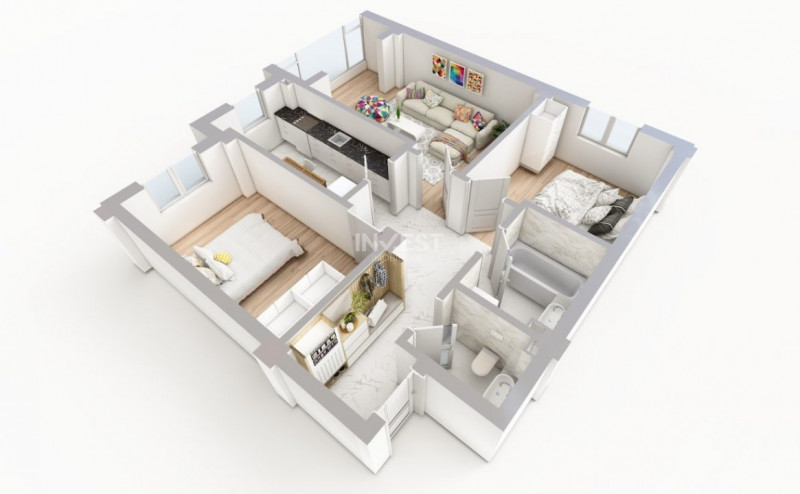 COMISION 0% ! 3 CAMERE BLOC NOU POPAS PACURARI