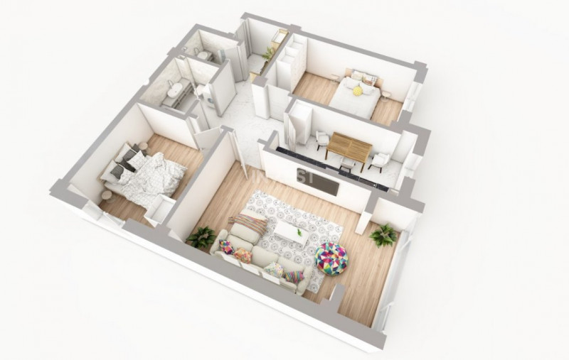 COMISION 0% ! 3 CAMERE BLOC NOU POPAS PACURARI