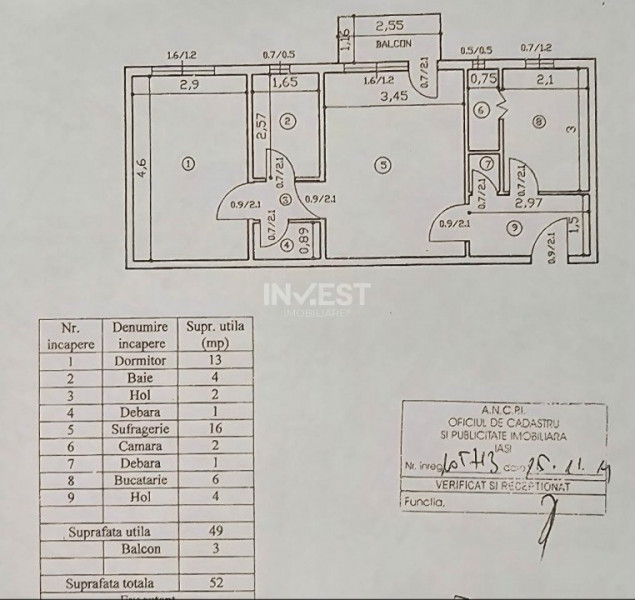 Apartament 2 camere - etajul 2 - bloc fără risc - rond Podu Roș 