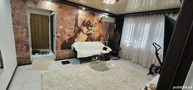 Apartament cu 3 camere de vanzare in zona Zimbru, renovat si mobilat 