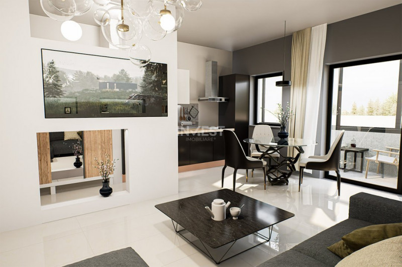 Apartament 1 cameră - spațios într-un complex rezidențial modern din Nicolina