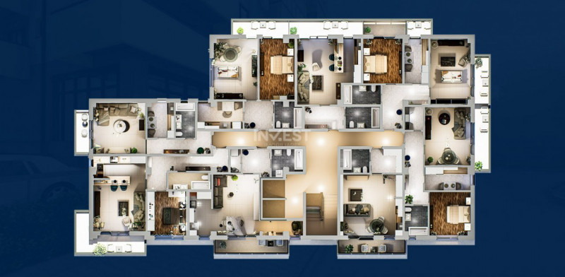 Apartament 1 cameră - spațios într-un complex rezidențial modern din Nicolina
