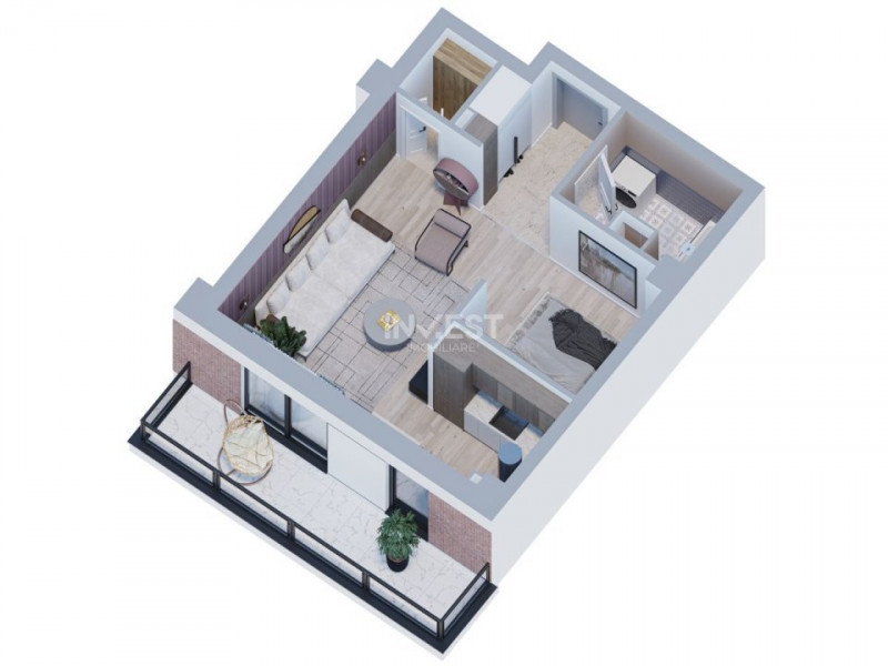 Apartament 1 camera TIP STUDIO , etajul 1 , bloc nou , GALATA !!!