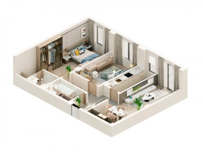 Apartament 3 Camere Decomandat, 85mp Bloc Nou