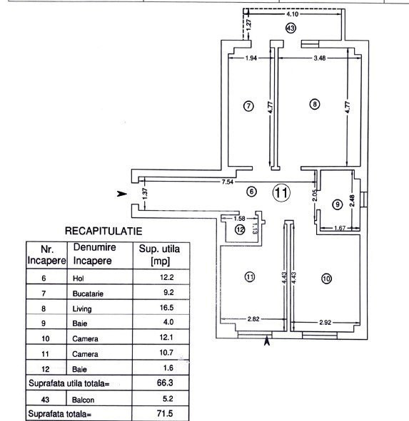 3 CAMERE 2 BAI DECOMANDAT 72 MP PACURARI KAUFLAND IASI