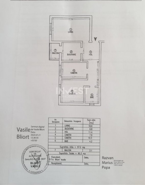 Apartament de vanzare 3 camere, decomandat, zona Pacurari - Pizza Smile, Iasi